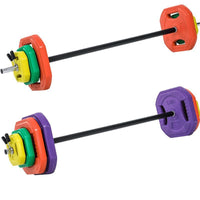 Aerobic Barbell Set for Women and Men, Home Gym Fitness and Body Sculpting Weightlifting Equipment