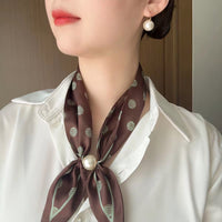 Magnetic Buckle Neck Scarf for Women, Fashionable Bowknot Design