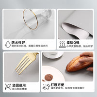 Round Leather Floor Protector Mat for Chairs and Office Desks, Non-Slip