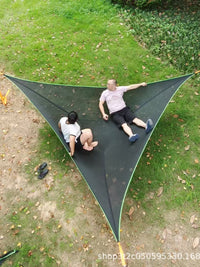 Outdoor Camping Triangle Hammock Anti-rollover Multi-person Park Suspended Breathable Tree Tent