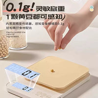 High-Precision Digital Kitchen Scale for Baking and Cooking, 0.1g Accuracy, Multiple Capacities