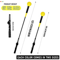 Golf Swing Trainer Stick Silicone Warm-up Strength Training Aid