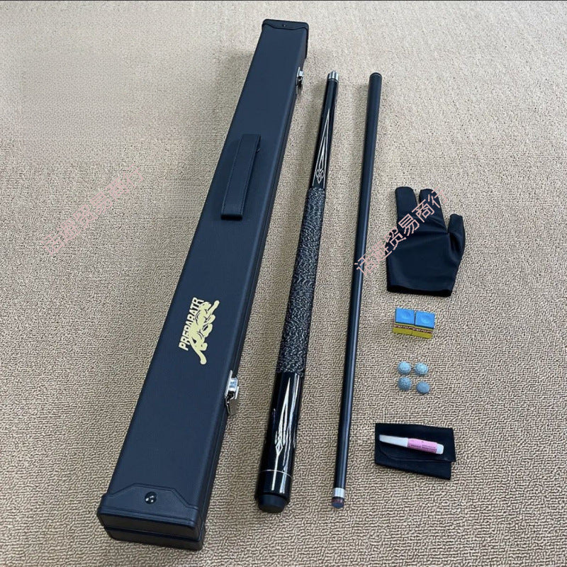 Professional Carbon Fiber Billiard Cue Stick Set for Nine-ball, Eight-ball, and Snooker