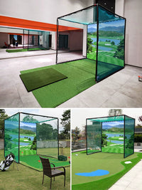 PGM Golf Practice Net Cage with Impact Screen and Optional Accessories for Indoor Outdoor Training