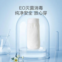 Disposable Cotton Underwear for Travel, Spa, and Hospital Stays - EO Sterilized, Individually Wrapped