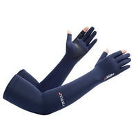 Unisex Summer Sun Protection Ice Silk Arm Sleeves for Outdoor Cycling Hiking Sports