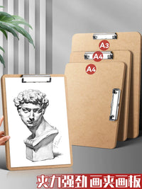 A3 Portable Sketch Board Clip for Art Students and Beginners, 8K Sketchpad for Outdoor Painting and Drawing