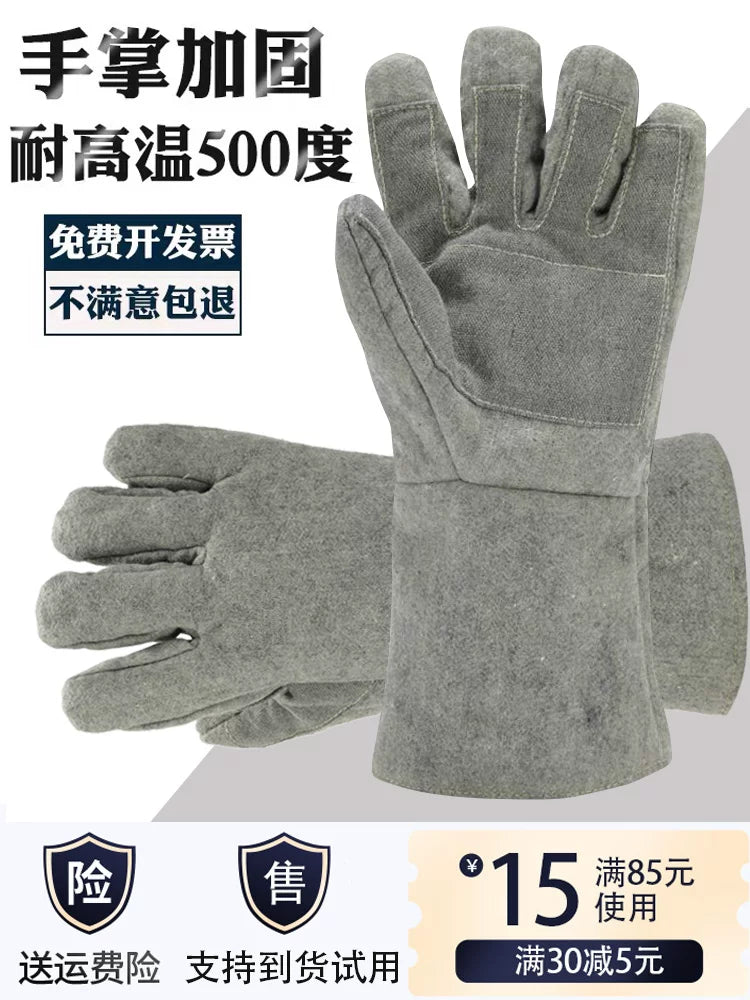 High Temperature Resistant Aramid Industrial Heat Protection Gloves for Baking and Welding