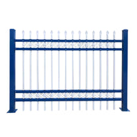 Galvanized Steel Fence Panel for Villa, School, and Factory Security