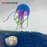 Luminous Artificial Jellyfish Aquarium Ornament for Fish Tank Decoration
