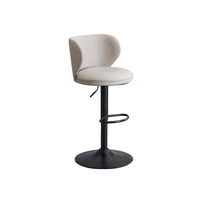 Adjustable Swivel Bar Stool with Backrest for Home Kitchen or Commercial Bar
