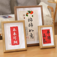 Hollow Wooden Shadow Box Picture Frame for Photos, Calligraphy, and Art - 6, 7, 8 Inch, A4 Sizes