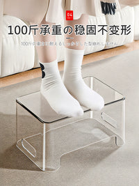 Japanese Transparent Acrylic Storage Box with Lid for Snacks, Kitchen, and Desktop Organization