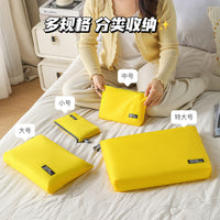 Silicone Coated Waterproof Travel Organizer Bag for Clothes and Toiletries