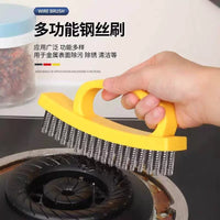 Stainless Steel Wire Brush Set with Long Handle for Rust Removal and Cleaning