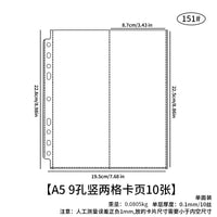 A5 Vertical 2-Pocket PP Card Pages for Tickets & Collectibles, Single Layer Thick 10-Mil Card Sleeves