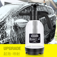 2L Foam Sprayer for Car Washing and Gardening, Acid-Resistant Manual High-Pressure Pump