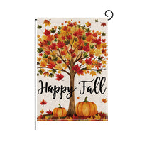 2026 Autumn Harvest Festival Garden Flag with Pumpkin Print for Yard Decoration