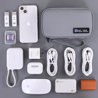 Portable Travel Digital Accessories Organizer Bag for Phone, Earphones, and Charging Cables
