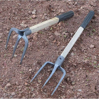 Dual-Purpose Garden Hoe and Rake Set for Weeding, Digging, and Cultivating