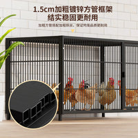Automatic Cleaning Poultry Cage for Chickens, Ducks, Geese, and Pigeons - Indoor/Outdoor Use