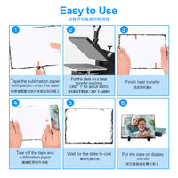 Sublimation Coated Rock Slate Photo Frame Blanks for Heat Transfer Printing