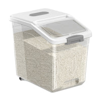 Food-Grade Rice Storage Container with Measuring Cup, Moisture-Proof and Insect-Proof