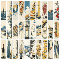 30-Piece Vintage Japanese Style Bookmark Set for Reading Enthusiasts