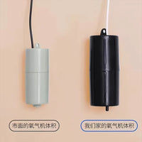 Portable USB Aquarium Air Pump for Fish Tank, Mini Silent Oxygen Aerator for Fishing