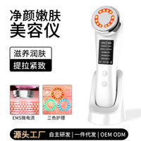 EMS Facial Massager with LED Light Therapy for Skin Rejuvenation and Lifting