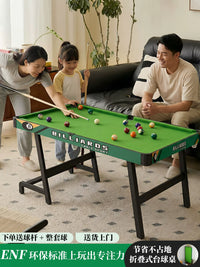 Foldable Kids' Billiards Table, Large Size Mini Pool Table for Family Fun and Educational Play