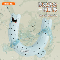 U-Shaped Toilet Seat Cushion with Handle, Waterproof, Thickened, Reusable, Adhesive, for All Seasons