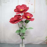 Artificial PE Poppy Flowers for Wedding & Event Decor