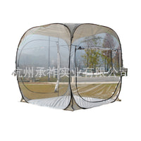 Pop-Up PVC Transparent Camping Tent for 2-4 People - Windproof Sunroom for Outdoor Relaxation