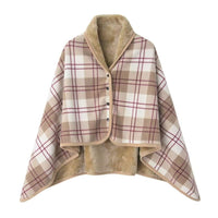 Thickened Flannel Shawl Blanket for Nap, Office, Sofa, and Leg Cover