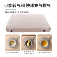 Self-Inflating Sponge Camping Mattress with Pillow - Thickened Outdoor Picnic Pad