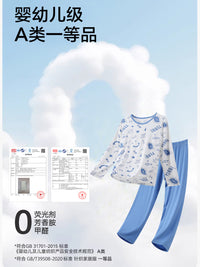Modal Boys' Pajama Set Summer Thin Kids Homewear Sleepwear
