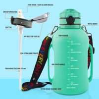 Collapsible Silicone Sports Water Bottle with Straw Lid for Travel and Outdoor Activities