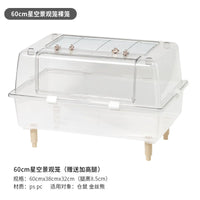 Hamster Cage All-Acrylic Transparent Double-Layer Anti-Escape with Stand