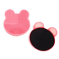 Silicone Makeup Brush Cleaning Mat with Dry Sponge for Cosmetic Tools