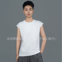 Long Side Band Cotton Chest Binder for Women, Loose Fit Sports Bra Vest