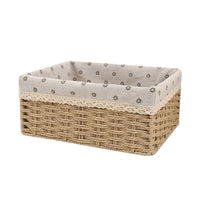 Hand-Woven Storage Basket for Home Desktop Bedroom Keys Sundries Cosmetics Toys Snacks