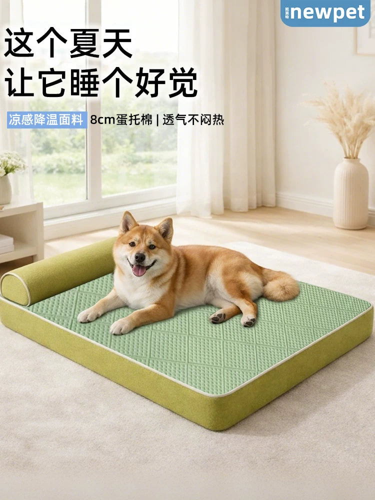 Summer Cooling Pet Mat Breathable Washable Dog Cat Bed