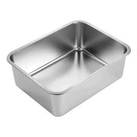 Stainless Steel Rectangular Flat Bottom Perforated Drain Pan for Commercial Kitchen Use