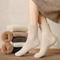 Women's Thickened Thermal Wool Blend Mid-Calf Socks for Winter