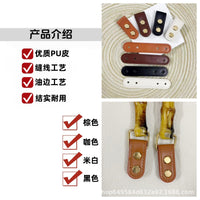 Bamboo Handle with Leather Buckle and Rivets for DIY Bag Making