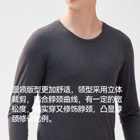 Men's Thermal Underwear Set Thin Autumn/Winter Fleece Lined Base Layer Pajamas