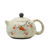 Dehua Ceramic Teapot with Blue and White Glaze, Vintage Handmade Kung Fu Tea Set for Home Use