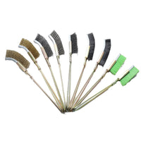 Mini Stainless Steel Wire Brush Set with Iron Handle for Rust Removal and Cleaning