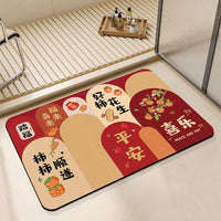 Diatomaceous Earth Bath Mat Quick Dry Non-Slip Absorbent Floor Mat for Bathroom and Toilet